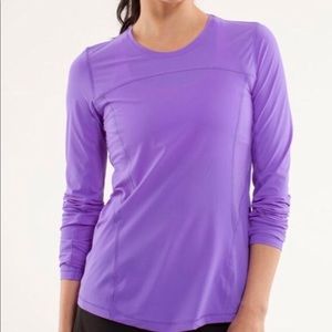 Lululemon Runbeam long sleeve top in power purple
